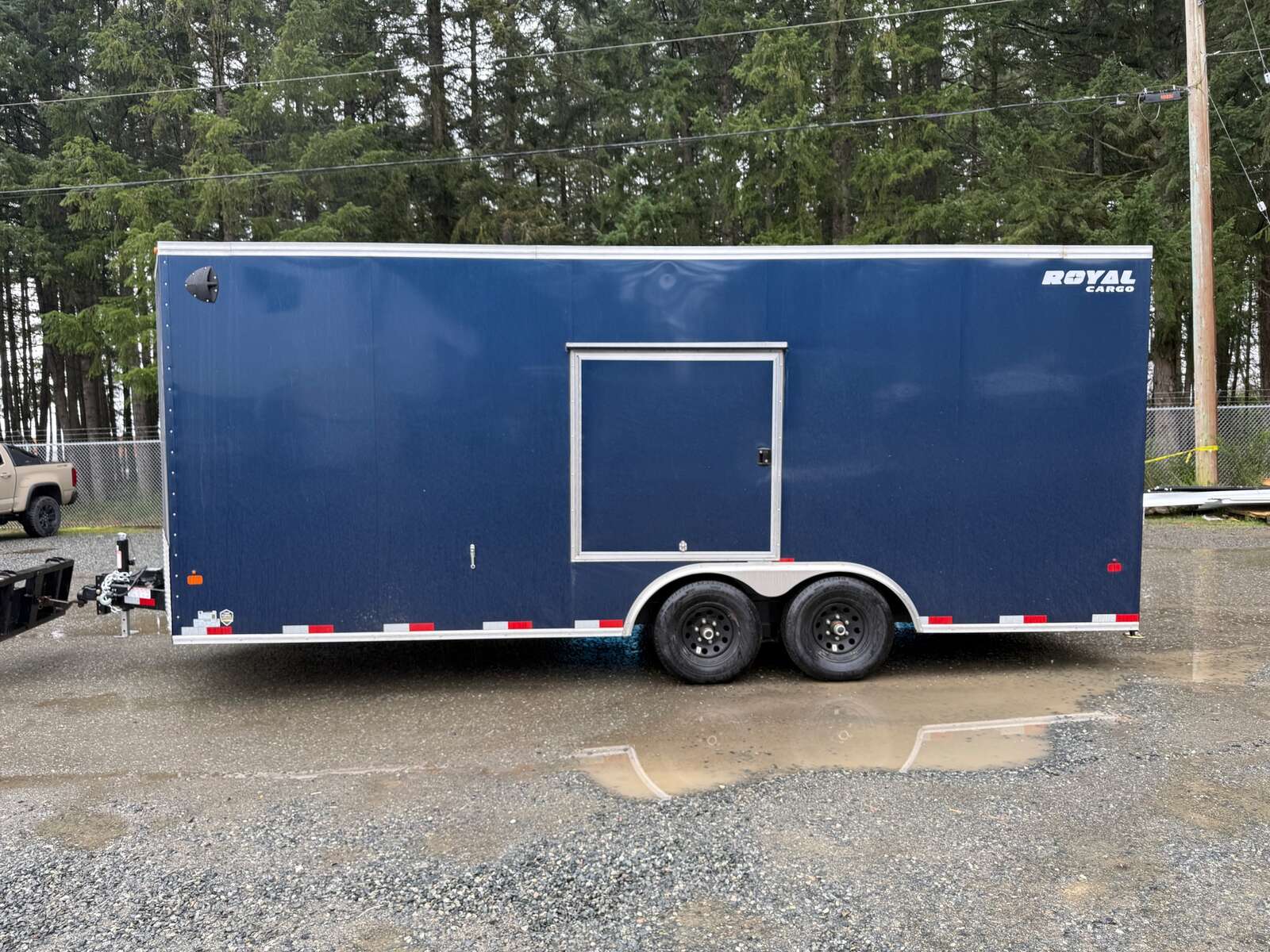 Photo of 2026 Royal 8.5x20 + V-Nose 11,400lb GVW Cargo Trailer - Escape Door - Rear Ramp Door 