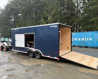 Thumbnail Photo of 2026 Royal 8.5x20 + V-Nose 11,400lb GVW Cargo Trailer - Escape Door - Rear Ramp Door 