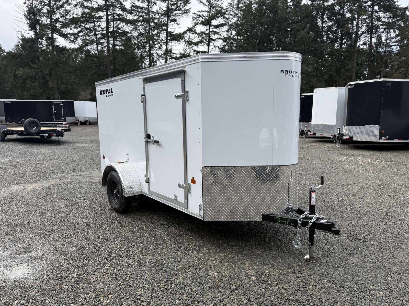 Photo of 2026 Royal 5x10 +V-Nose 2,990lb GVW Cargo Trailer - Side Door - Rear Ramp Door 