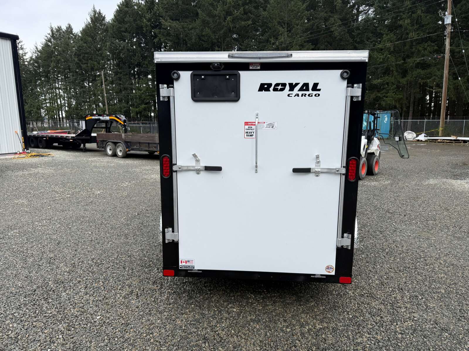 Photo of 2026 Royal 5x10 +V-Nose 2,990lb GVW Cargo Trailer - Side Door - Rear Ramp Door 