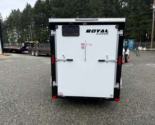 Thumbnail Photo of 2026 Royal 5x10 +V-Nose 2,990lb GVW Cargo Trailer - Side Door - Rear Ramp Door 