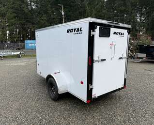 Thumbnail Photo of 2026 Royal 5x10 +V-Nose 2,990lb GVW Cargo Trailer - Side Door - Rear Ramp Door 