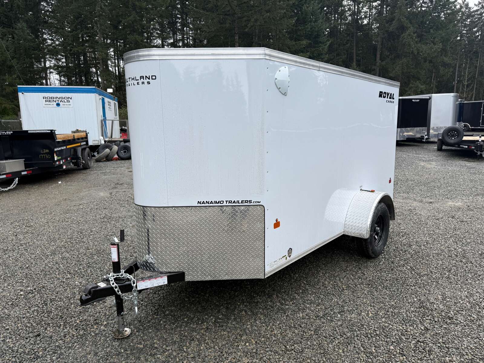 Photo of 2026 Royal 5x10 +V-Nose 2,990lb GVW Cargo Trailer - Side Door - Rear Ramp Door 