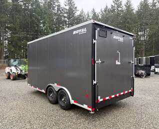 Thumbnail Photo of 2026 Royal 8.5x16 +V-Nose 11,400lb GVW Cargo Trailer - Ramp Door 
