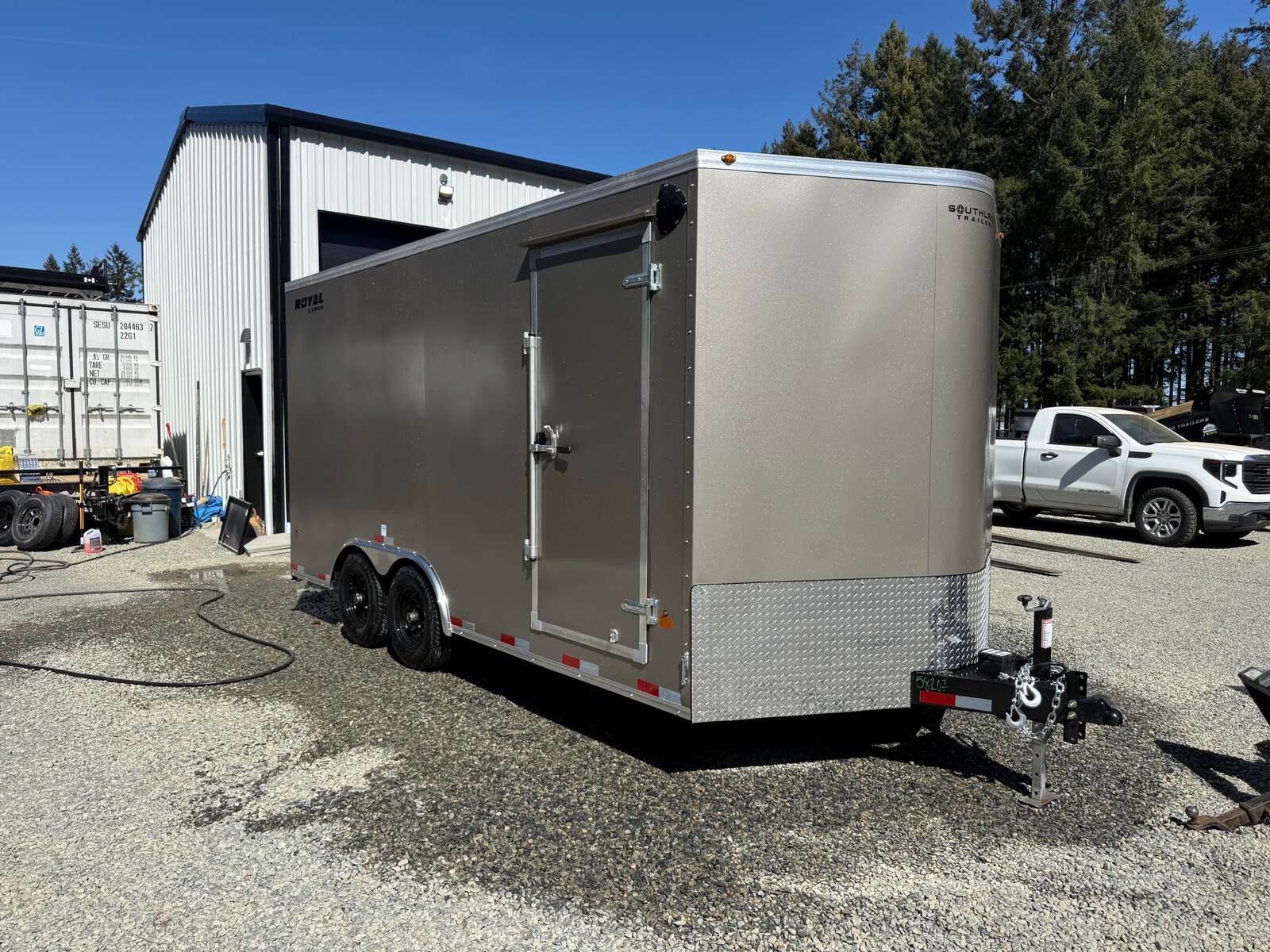 Photo of 2026 Royal 8.5x16 +V-Nose 11,400lb GVW Cargo Trailer - Ramp Door
