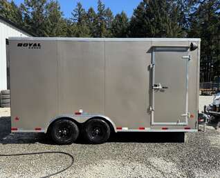 Thumbnail Photo of 2026 Royal 8.5x16 +V-Nose 11,400lb GVW Cargo Trailer - Ramp Door