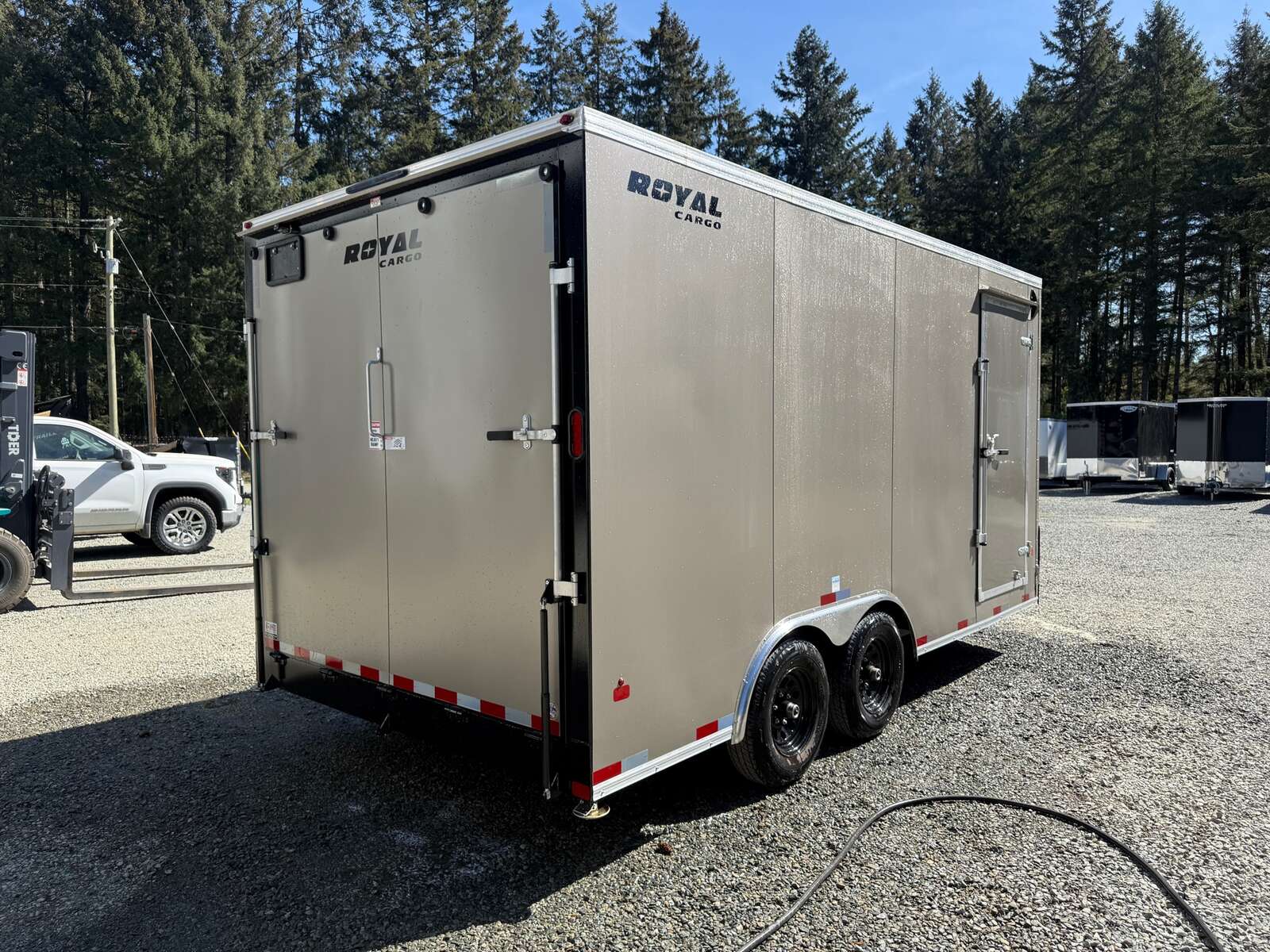 Photo of 2026 Royal 8.5x16 +V-Nose 11,400lb GVW Cargo Trailer - Ramp Door