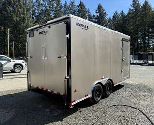 Thumbnail Photo of 2026 Royal 8.5x16 +V-Nose 11,400lb GVW Cargo Trailer - Ramp Door