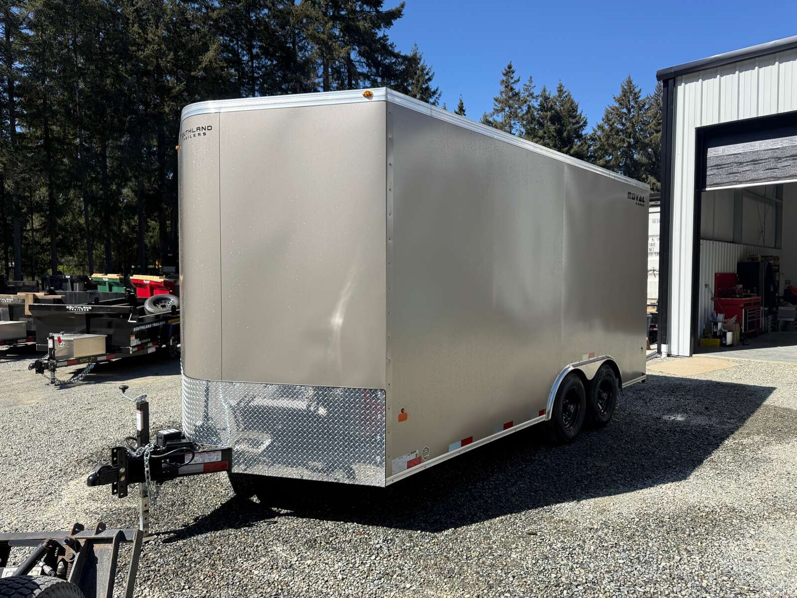 Photo of 2026 Royal 8.5x16 +V-Nose 11,400lb GVW Cargo Trailer - Ramp Door