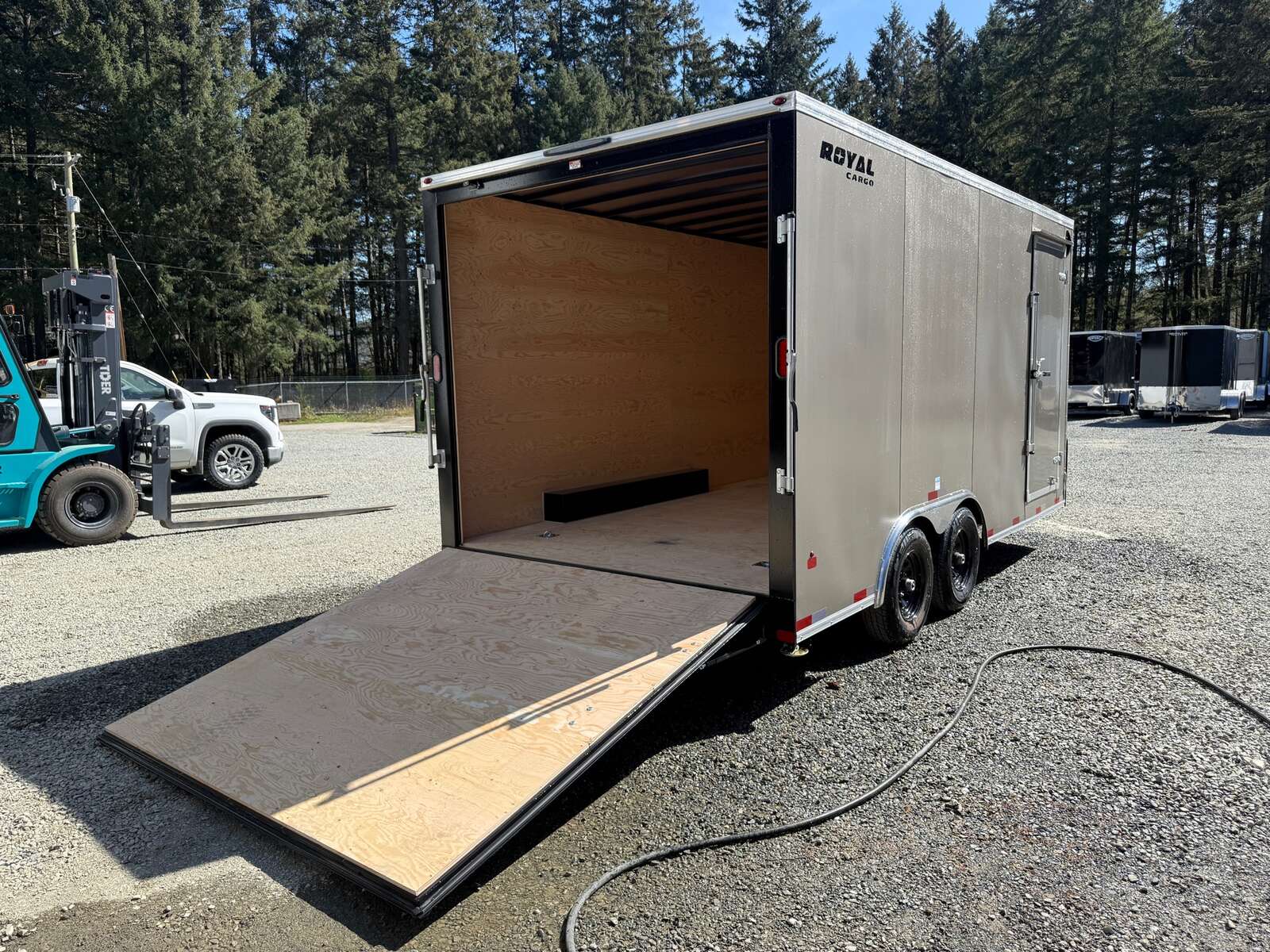 Photo of 2026 Royal 8.5x16 +V-Nose 11,400lb GVW Cargo Trailer - Ramp Door