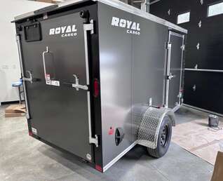 Thumbnail Photo of 2026 Royal 5x10 +V-Nose 2,990lb GVW Cargo Trailer - Side Door - Ramp Door 