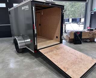 Thumbnail Photo of 2026 Royal 5x10 +V-Nose 2,990lb GVW Cargo Trailer - Side Door - Ramp Door 