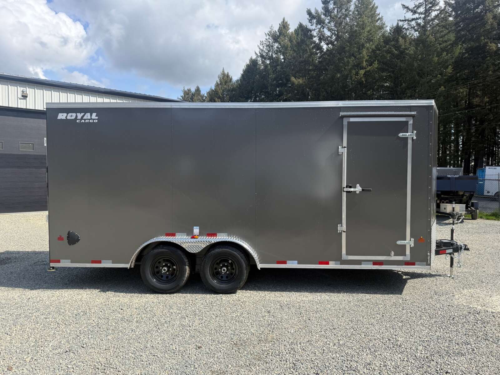 Photo of 2026 Royal Cargo 7.5x18+V 11,400lb GVWR - 86" Interior - Rear Ramp Door 