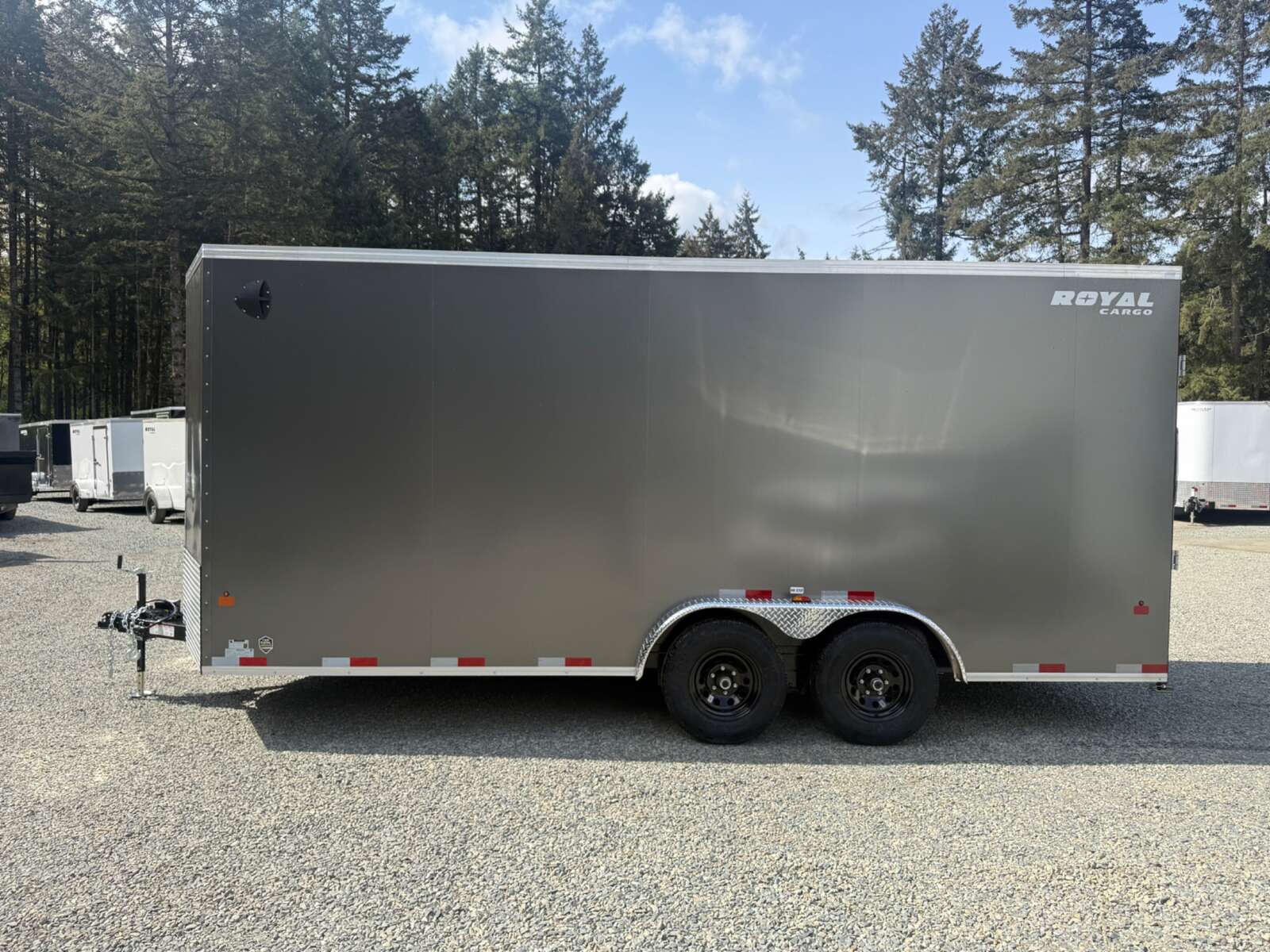 Photo of 2026 Royal Cargo 7.5x18+V 11,400lb GVWR - 86" Interior - Rear Ramp Door 