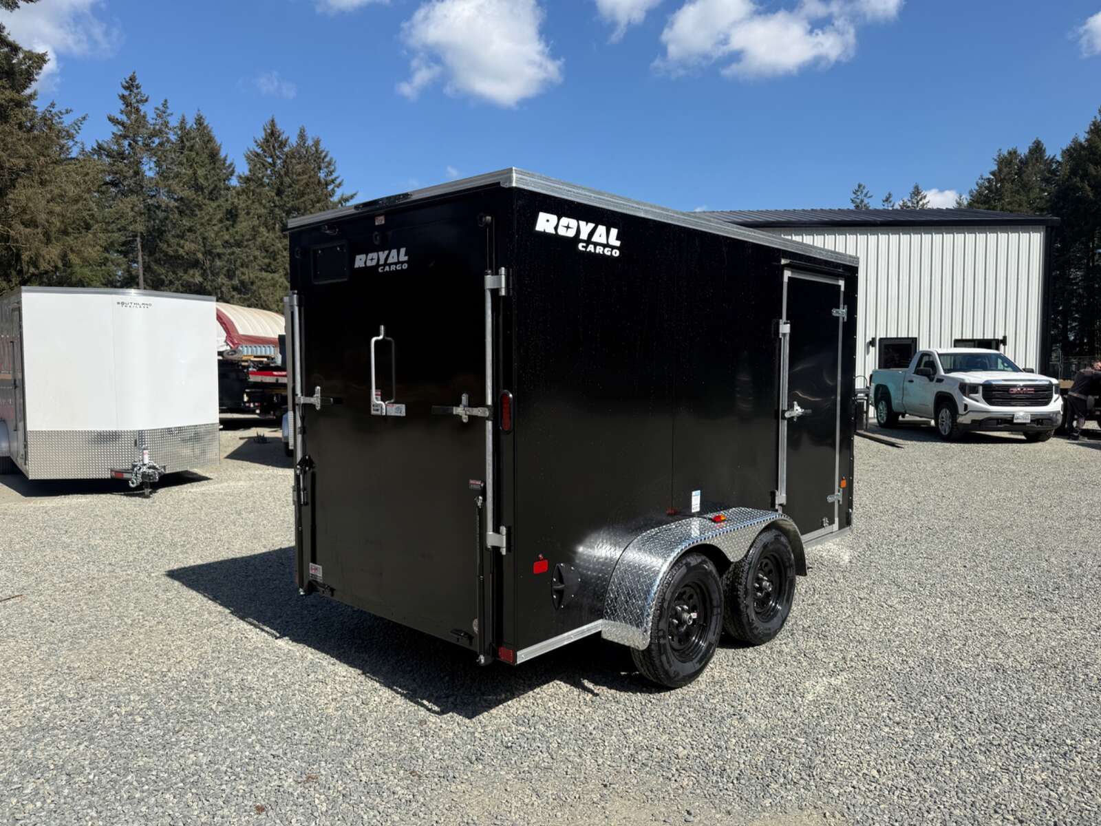 Photo of 2026 ROYAL 6X12 +V-NOSE 7,700LB GVW CARGO TRAILER - 78" INTERIOR - RAMP DOOR 
