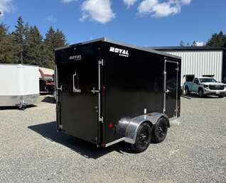 Thumbnail Photo of 2026 ROYAL 6X12 +V-NOSE 7,700LB GVW CARGO TRAILER - 78" INTERIOR - RAMP DOOR 