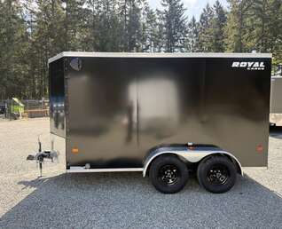 Thumbnail Photo of 2026 ROYAL 6X12 +V-NOSE 7,700LB GVW CARGO TRAILER - 78" INTERIOR - RAMP DOOR 