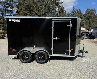 Thumbnail Photo of 2026 ROYAL 6X12 +V-NOSE 7,700LB GVW CARGO TRAILER - 78" INTERIOR - RAMP DOOR 