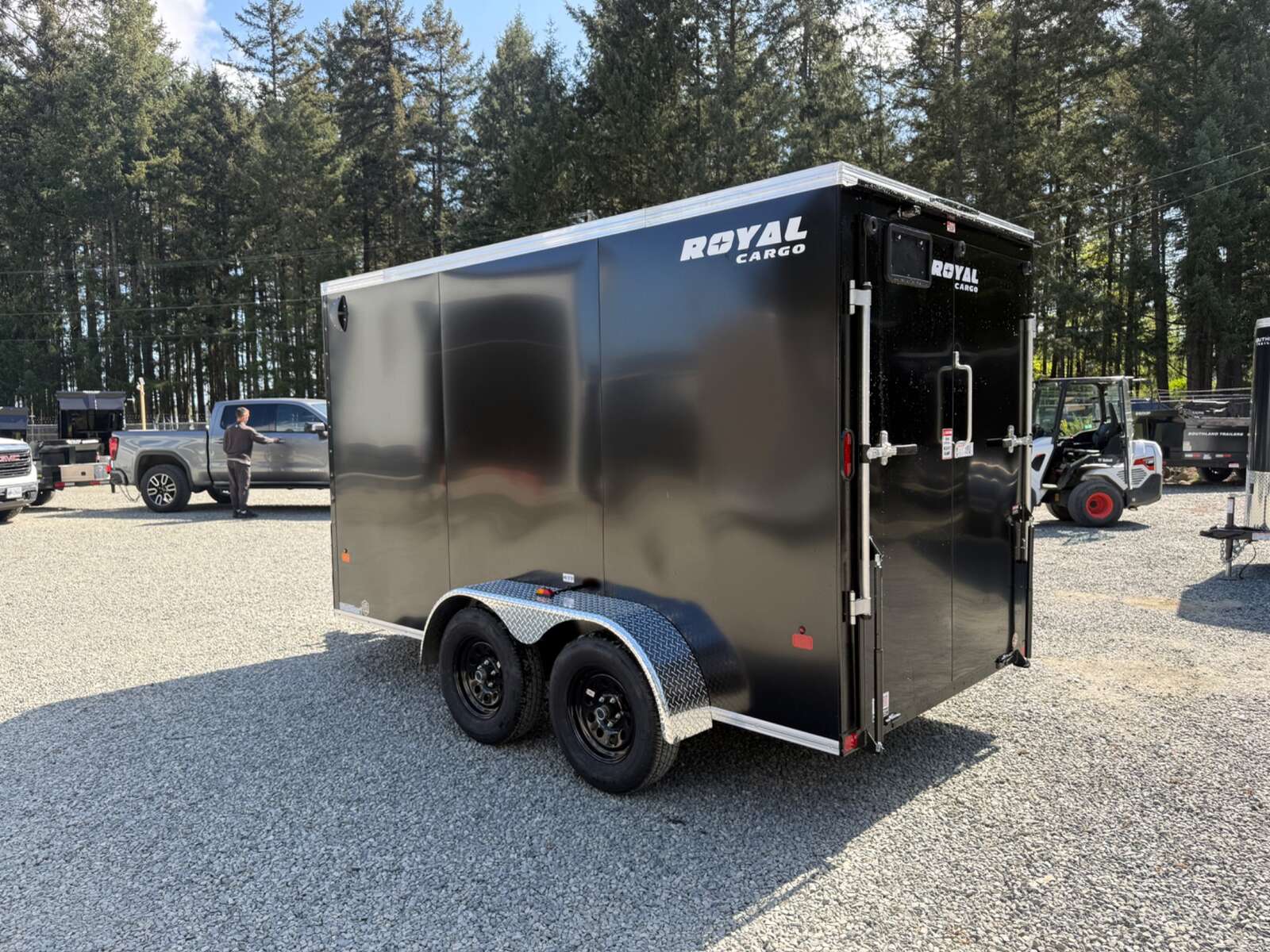 Photo of 2026 ROYAL 6X12 +V-NOSE 7,700LB GVW CARGO TRAILER - 78" INTERIOR - RAMP DOOR 