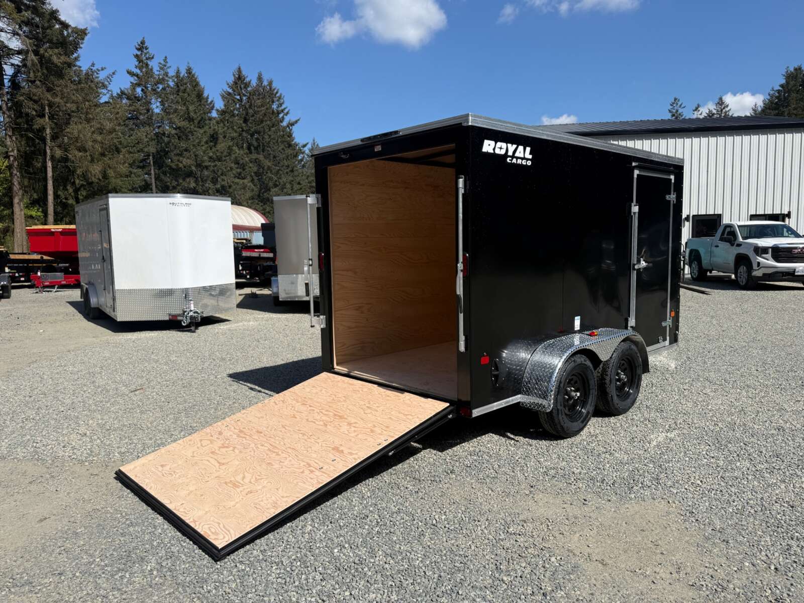 Photo of 2026 ROYAL 6X12 +V-NOSE 7,700LB GVW CARGO TRAILER - 78" INTERIOR - RAMP DOOR 