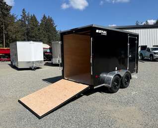 Thumbnail Photo of 2026 ROYAL 6X12 +V-NOSE 7,700LB GVW CARGO TRAILER - 78" INTERIOR - RAMP DOOR 