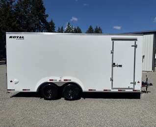 Thumbnail Photo of 2026 Royal Cargo 7.5x18+V 7,700lb GVWR - 86" Interior - Rear Ramp Door