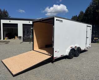 Thumbnail Photo of 2026 Royal Cargo 7.5x18+V 7,700lb GVWR - 86" Interior - Rear Ramp Door