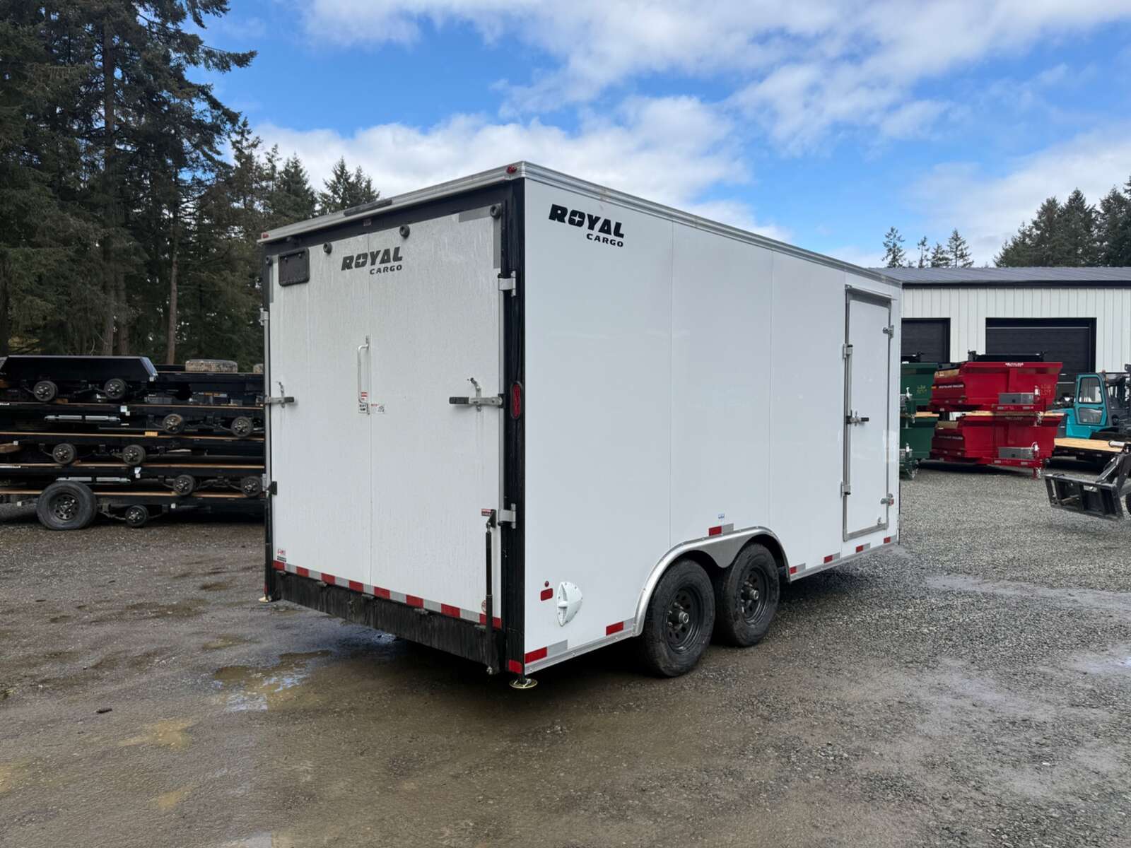 Photo of 2027 Royal 8.5x16 +V-Nose 11,400lb GVW Cargo Trailer - 86" Interior - Ramp Door