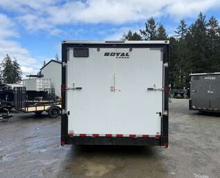 Thumbnail Photo of 2027 Royal 8.5x16 +V-Nose 11,400lb GVW Cargo Trailer - 86" Interior - Ramp Door