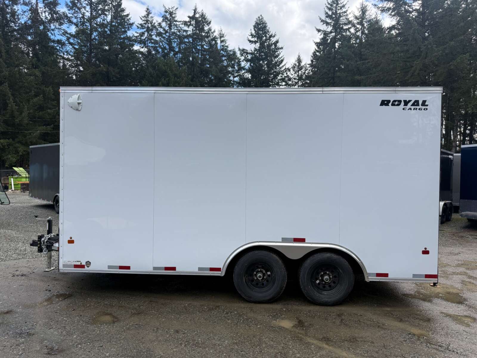 Photo of 2027 Royal 8.5x16 +V-Nose 11,400lb GVW Cargo Trailer - 86" Interior - Ramp Door