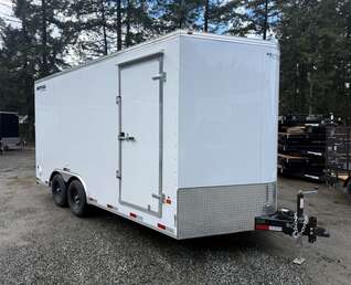 Thumbnail Photo of 2027 Royal 8.5x16 +V-Nose 11,400lb GVW Cargo Trailer - 86" Interior - Ramp Door