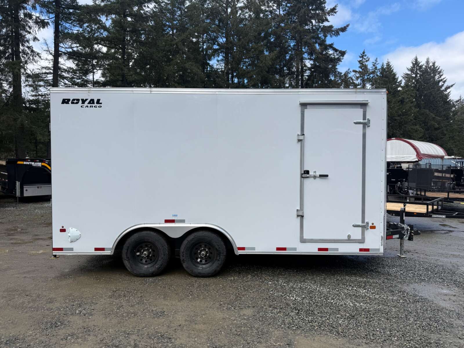 Photo of 2027 Royal 8.5x16 +V-Nose 11,400lb GVW Cargo Trailer - 86" Interior - Ramp Door