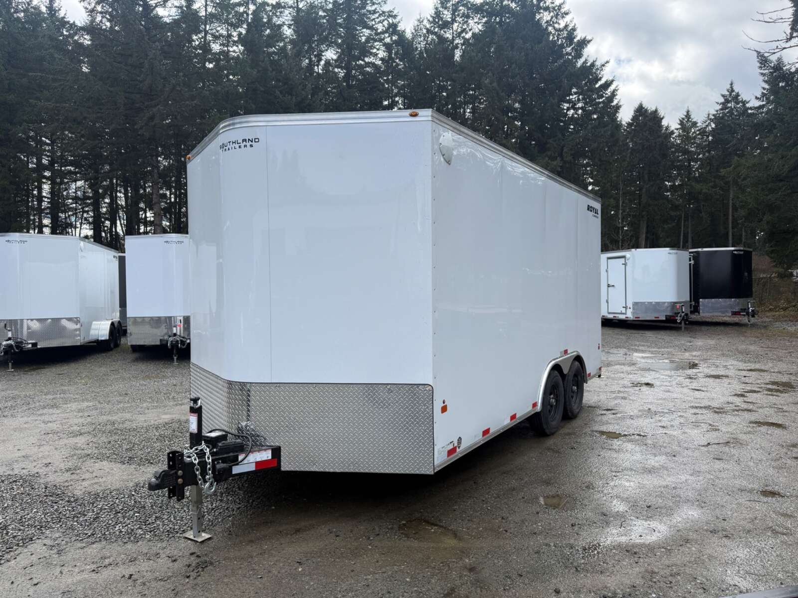 Photo of 2027 Royal 8.5x16 +V-Nose 11,400lb GVW Cargo Trailer - 86" Interior - Ramp Door