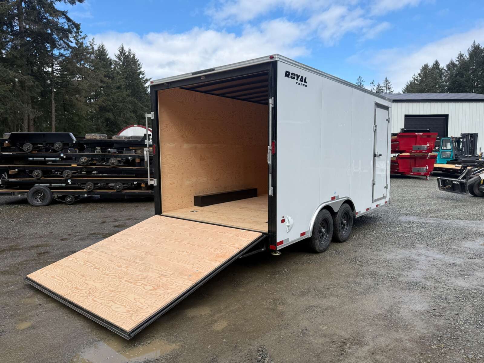 Photo of 2027 Royal 8.5x16 +V-Nose 11,400lb GVW Cargo Trailer - 86" Interior - Ramp Door
