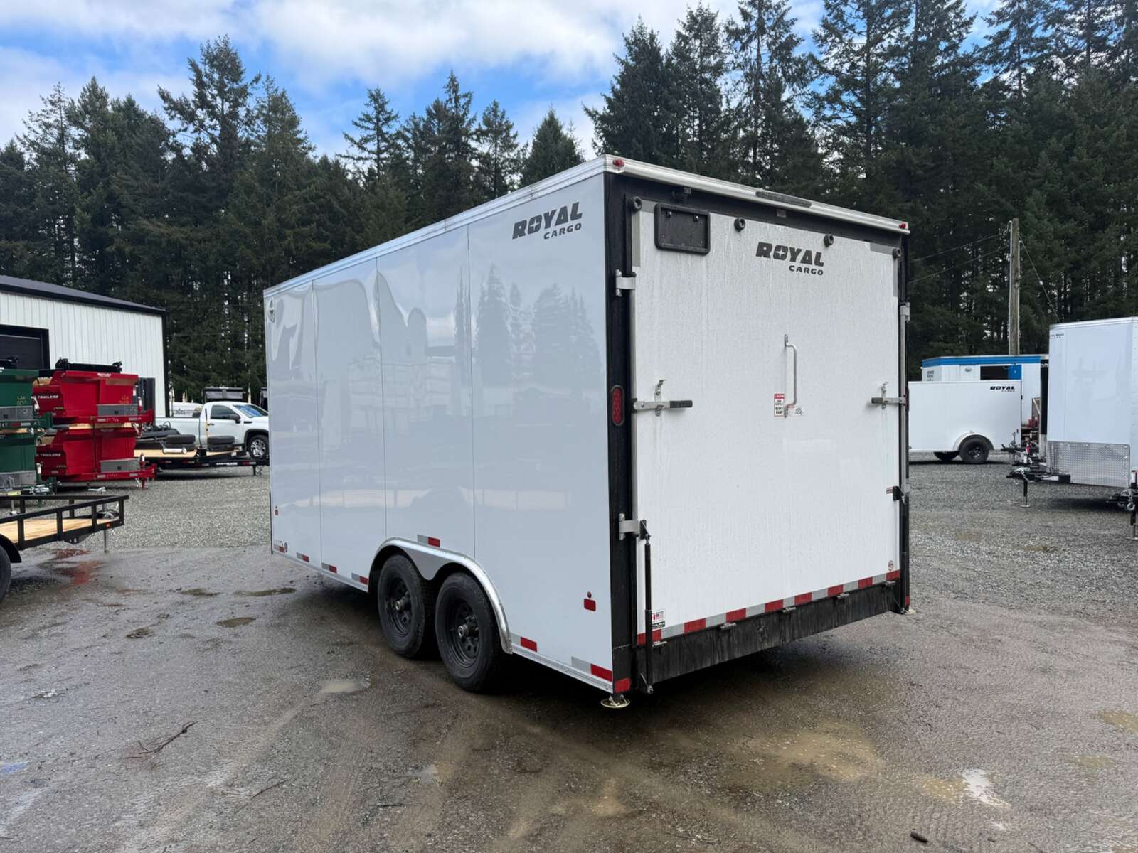 Photo of 2027 Royal 8.5x16 +V-Nose 11,400lb GVW Cargo Trailer - 86" Interior - Ramp Door