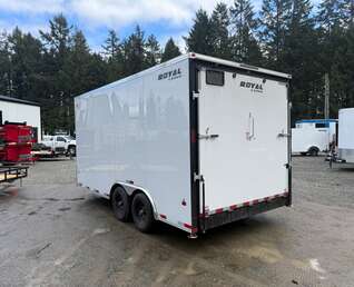 Thumbnail Photo of 2027 Royal 8.5x16 +V-Nose 11,400lb GVW Cargo Trailer - 86" Interior - Ramp Door