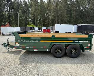 Thumbnail Photo of 2026 Southland 7X14 15,400LB GVW Dump Trailer - Green