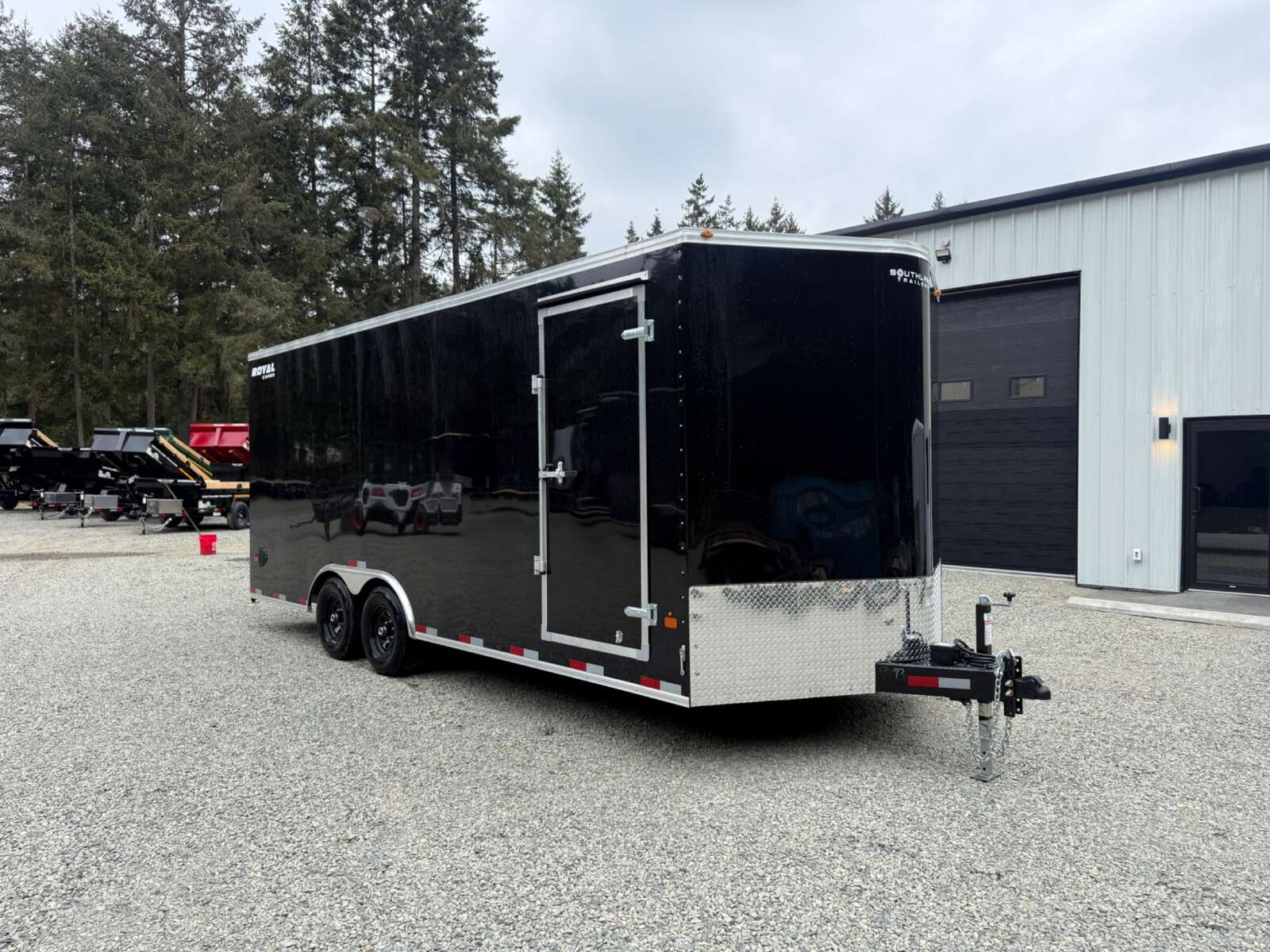 Photo of 2026 ROYAL 8.5X20 +V-NOSE 11,400LB GVW CARGO TRAILER - 86" INTERIOR - RAMP DOOR 