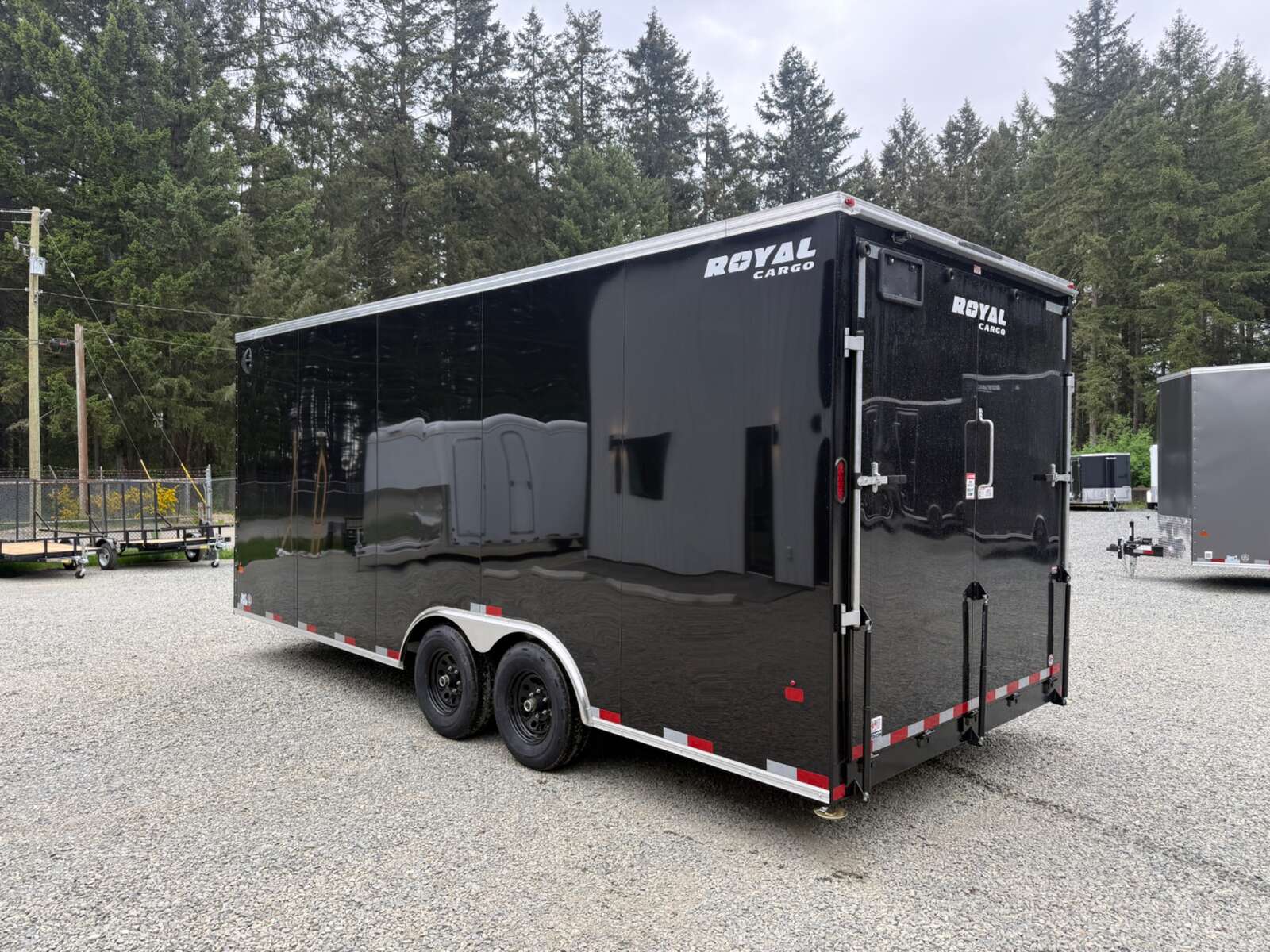 Photo of 2026 ROYAL 8.5X20 +V-NOSE 11,400LB GVW CARGO TRAILER - 86" INTERIOR - RAMP DOOR 