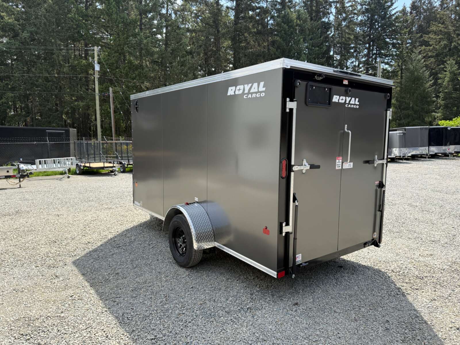 Photo of 2026 ROYAL 6X12 +V-NOSE 2,990LB GVW CARGO TRAILER - 72" INTERIOR - RAMP DOOR 