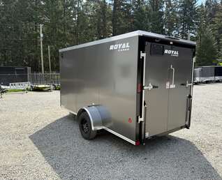 Thumbnail Photo of 2026 ROYAL 6X12 +V-NOSE 2,990LB GVW CARGO TRAILER - 72" INTERIOR - RAMP DOOR 