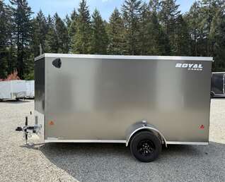 Thumbnail Photo of 2026 ROYAL 6X12 +V-NOSE 2,990LB GVW CARGO TRAILER - 72" INTERIOR - RAMP DOOR 