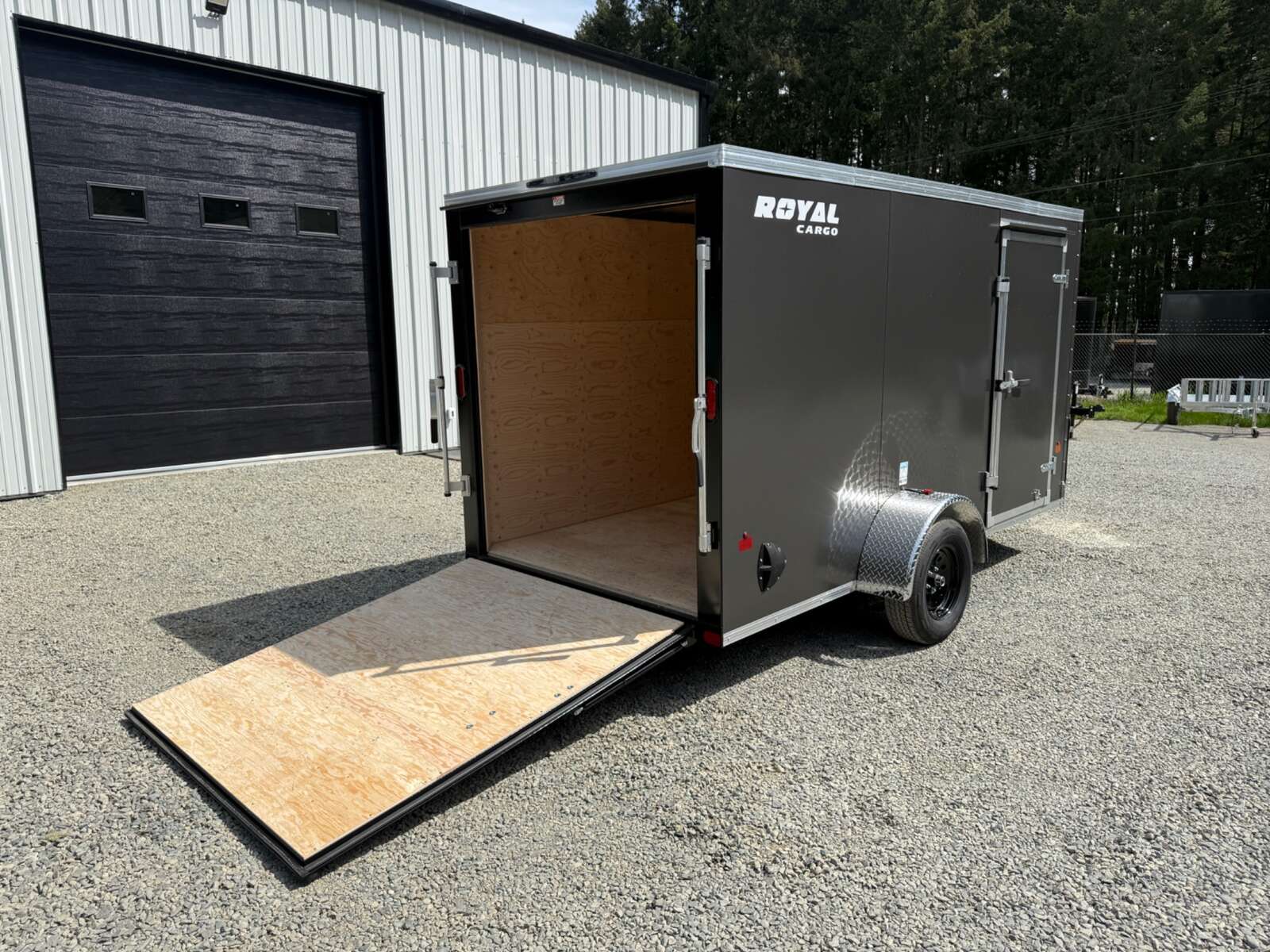 Photo of 2026 ROYAL 6X12 +V-NOSE 2,990LB GVW CARGO TRAILER - 72" INTERIOR - RAMP DOOR 