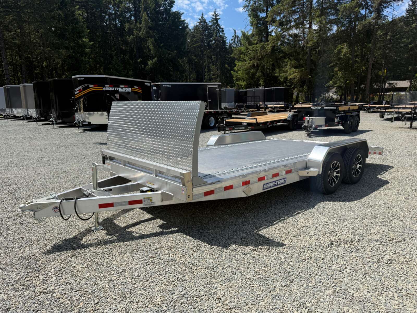 Photo of 2026 Sure-Trac 7X18 Aluminum Car Hauler Trailer - 7000LB GVWR