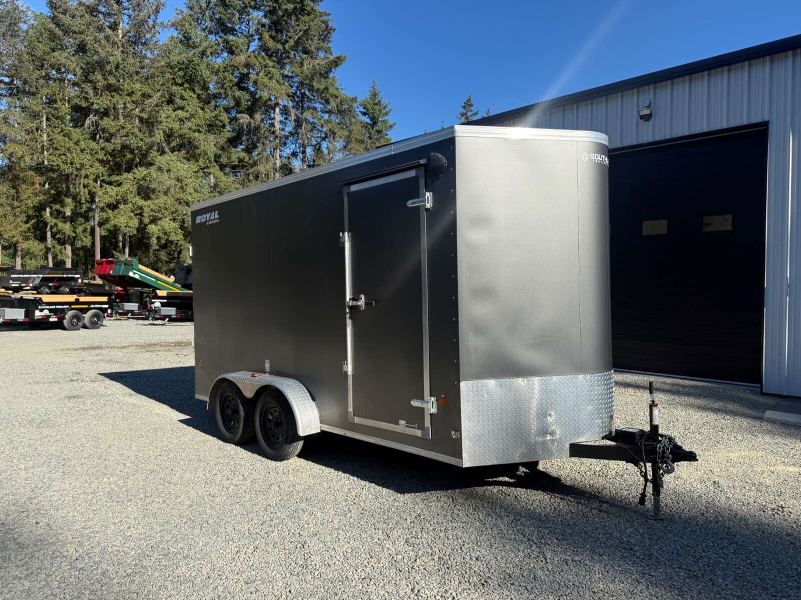 Photo of 2025 Royal Cargo 7X14' + V-Nose - 7700LB GVWR - Ramp Door