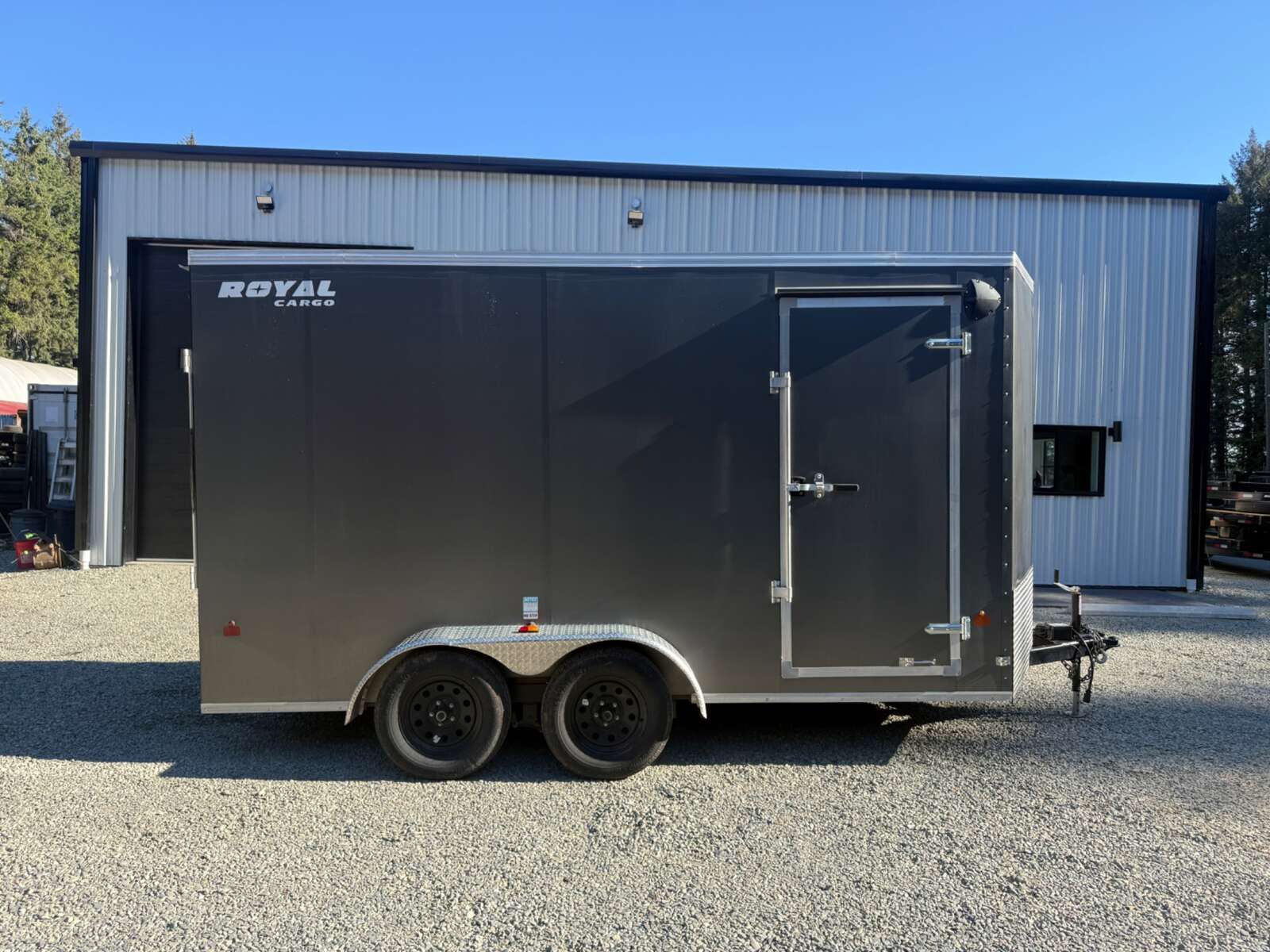 Photo of 2025 Royal Cargo 7X14' + V-Nose - 7700LB GVWR - Ramp Door
