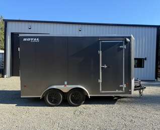 Thumbnail Photo of 2025 Royal Cargo 7X14' + V-Nose - 7700LB GVWR - Ramp Door