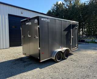 Thumbnail Photo of 2025 Royal Cargo 7X14' + V-Nose - 7700LB GVWR - Ramp Door
