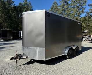 Thumbnail Photo of 2027 7.5X14 +V-NOSE 7,700LB CARGO TRAILER - 86" INTERIOR - RAMP DOOR 