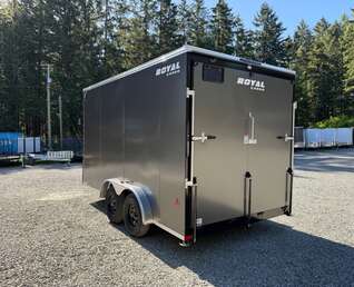 Thumbnail Photo of 2027 7.5X14 +V-NOSE 7,700LB CARGO TRAILER - 86" INTERIOR - RAMP DOOR 